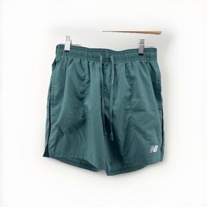 New Balance Men's Green Athletic Shorts Size S Lined Running Gym Training